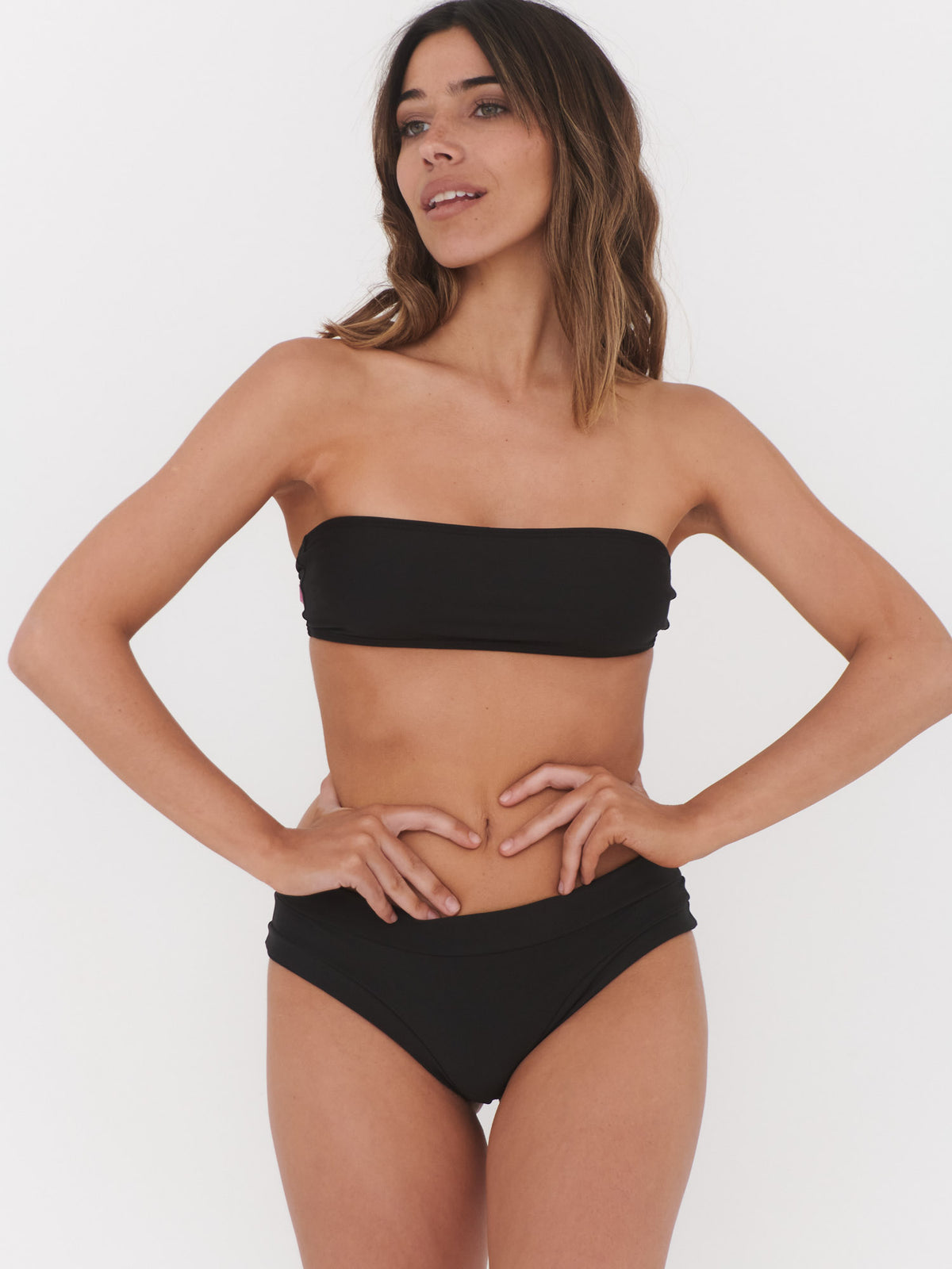 Daikiri Bikini Mujer Negro Liso Strapless Extra Comfort Protección UV 50+ Principal