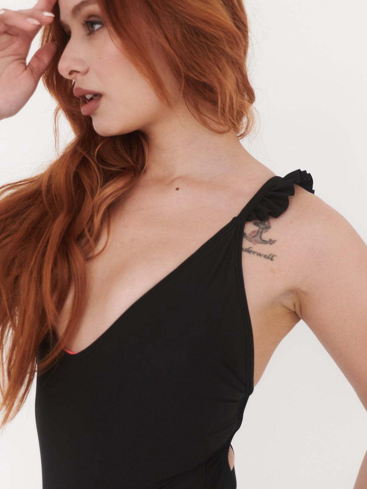Traje de Baño Daikiri Mujer Vuelos Hombros Negro Protección UV50+ Principal