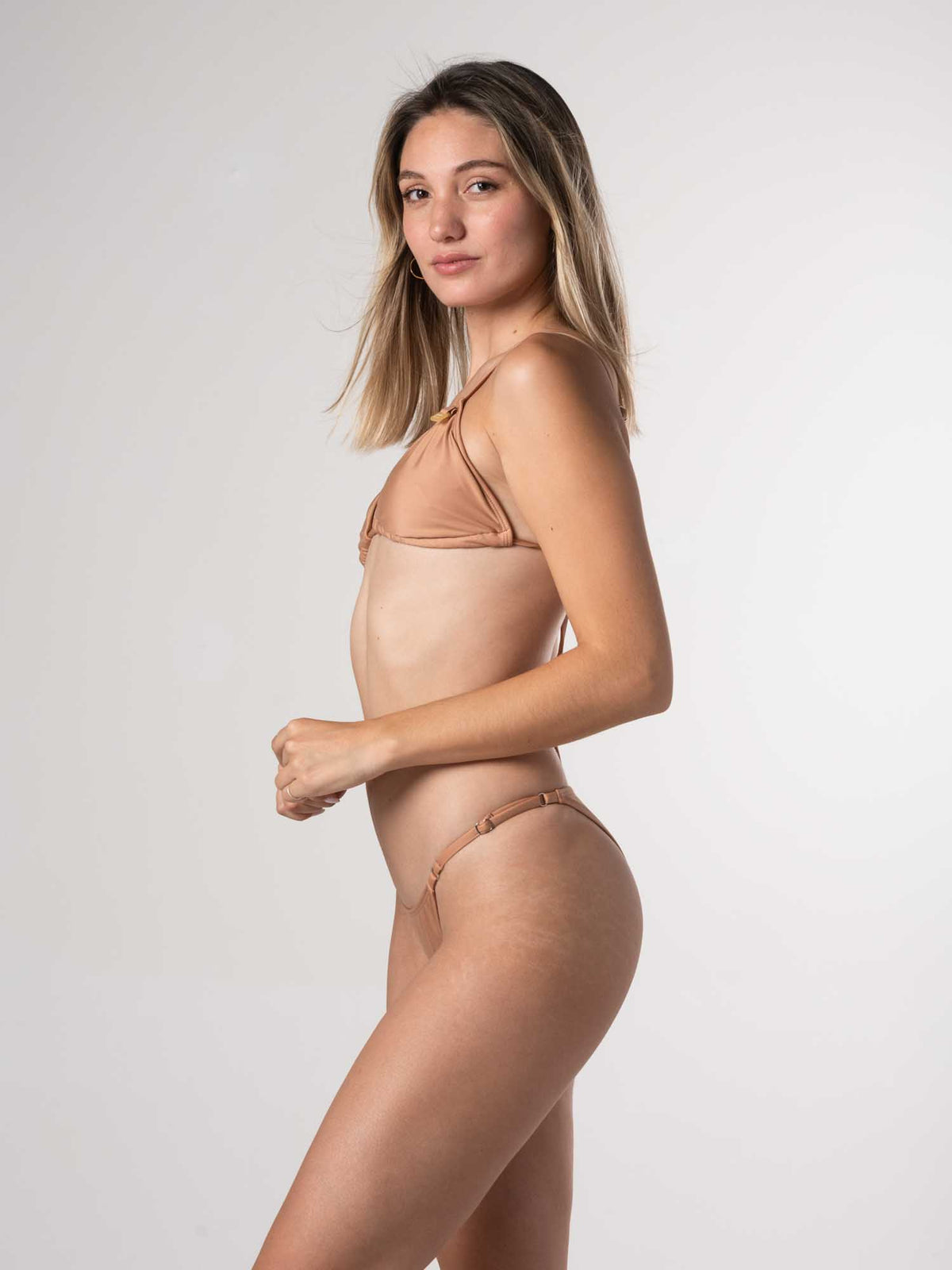 Top de Bikini Daikiri Mujer Triángulo Básico Café Protección UV50+ General