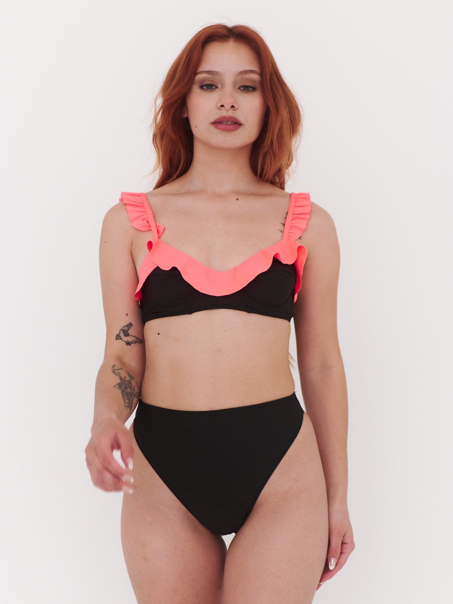 Top de Bikini Daikiri Mujer Horma Vuelos Negro Protección UV50+ Tercera