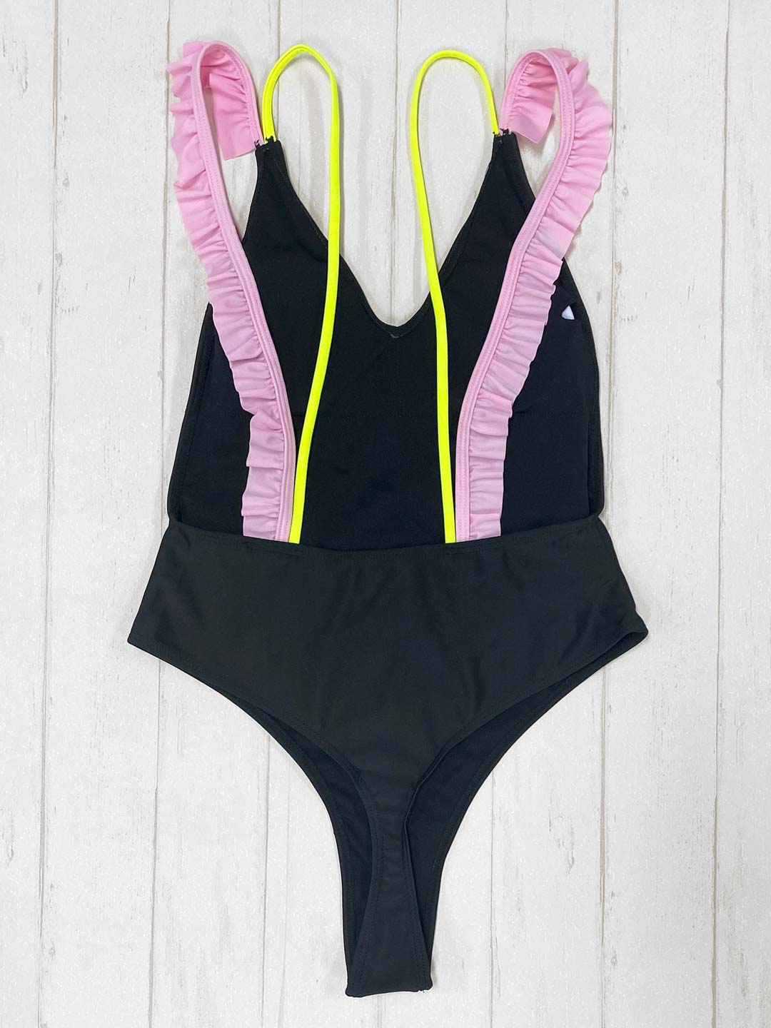 Entero Negro Pink & Yellow