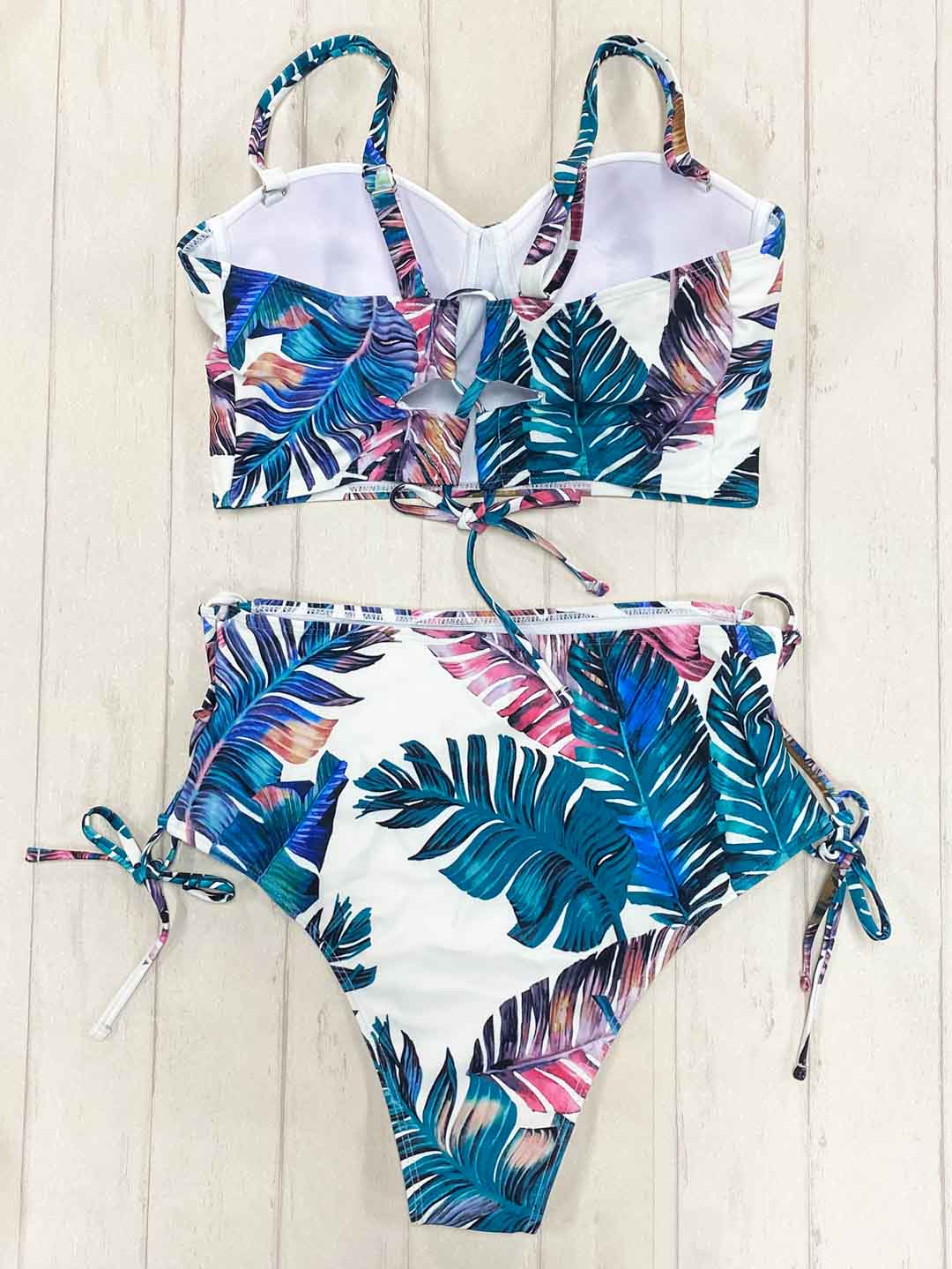 Bikini High Waist Flores Lazos