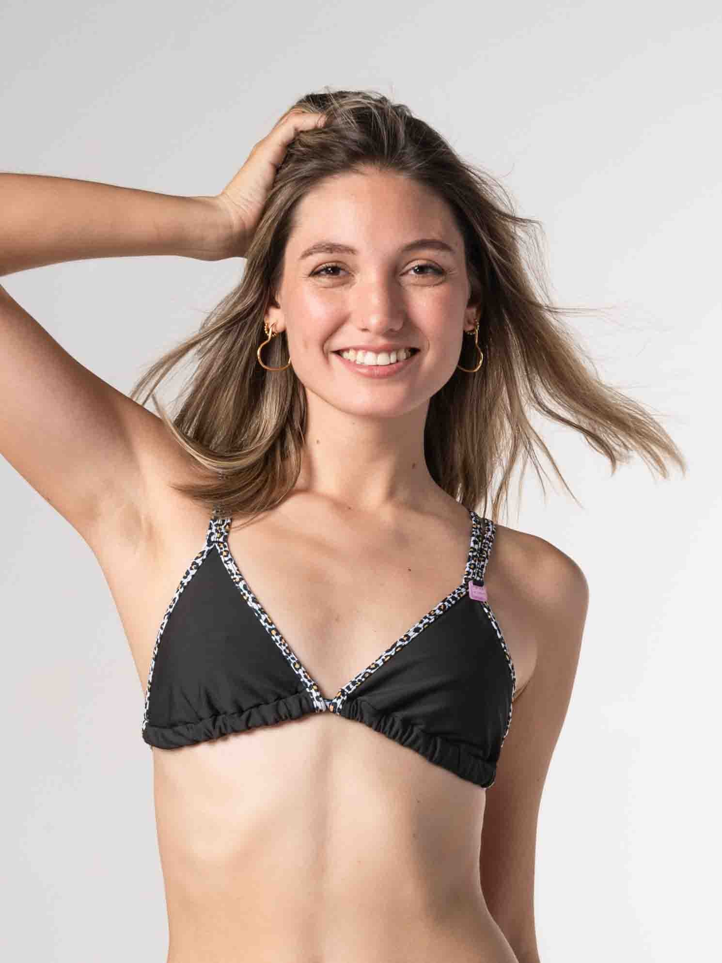 Bikini Bari Tropea Negro Print