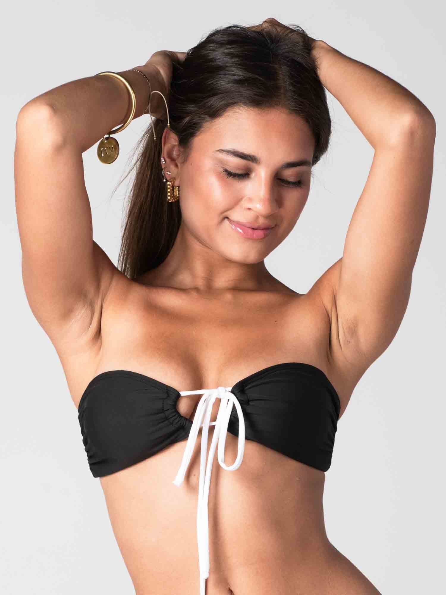 Bikini Olbia Nazare Negro Blanco