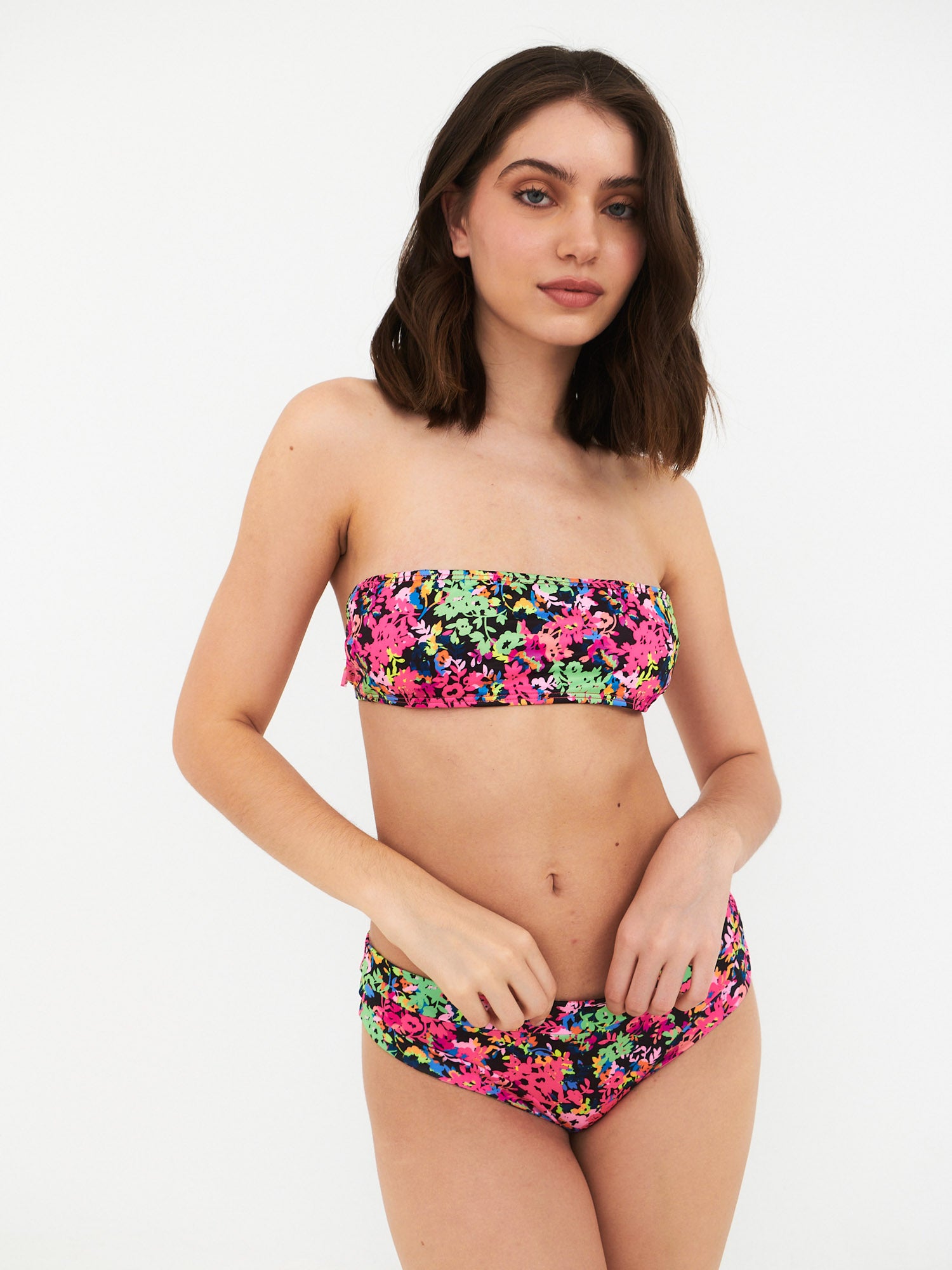 Daikiri Bikini Mujer Negro Estampado Strapless Extra Comfort Protección UV 50+ Principal