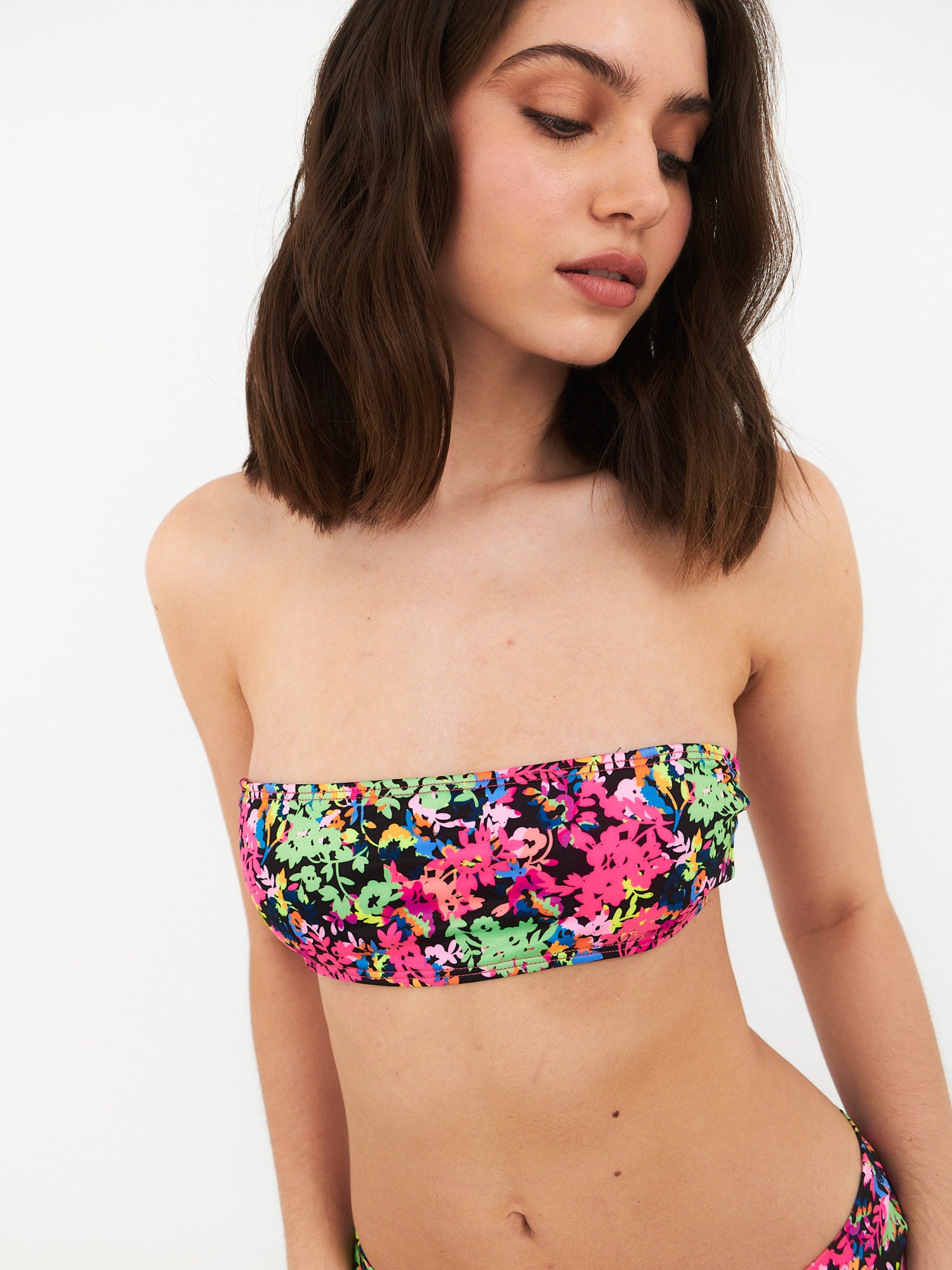 Daikiri Bikini Mujer Negro Estampado Strapless Extra Comfort Protección UV 50+ Tercera
