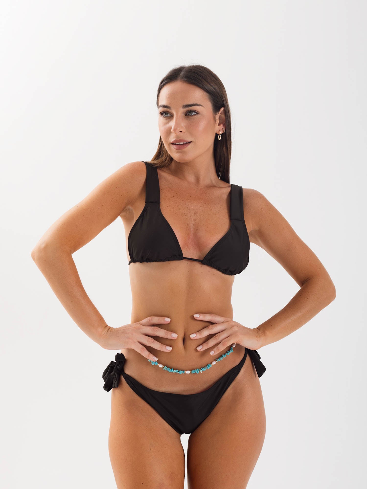Daikiri Bikini Mujer Negro Liso Deportivo Vuelos Protección UV 50+ Principal