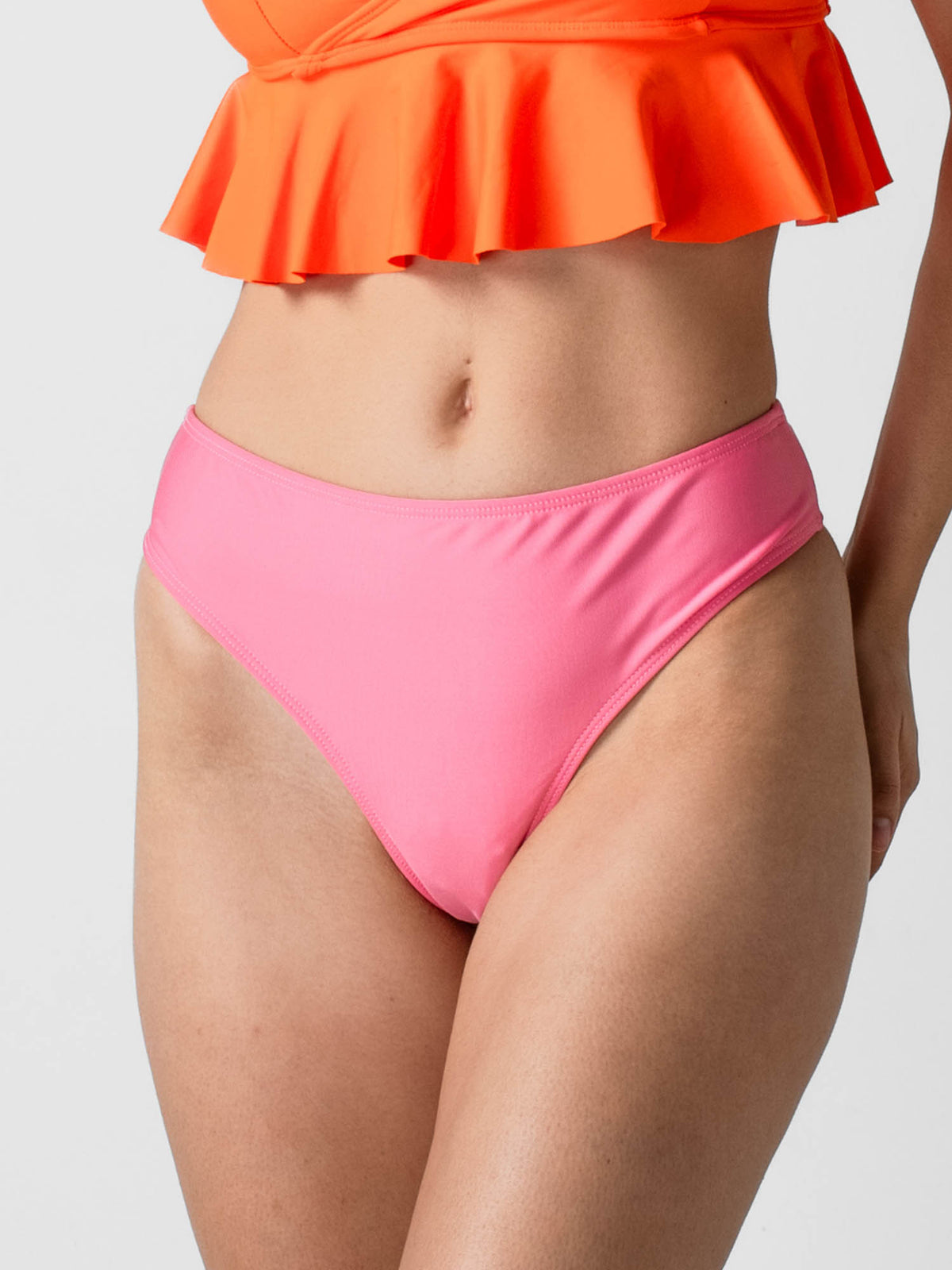 Bottom de Bikini Daikiri Mujer Calzón Colaless Pretina Ancha Rosado Protección UV50+ Principal