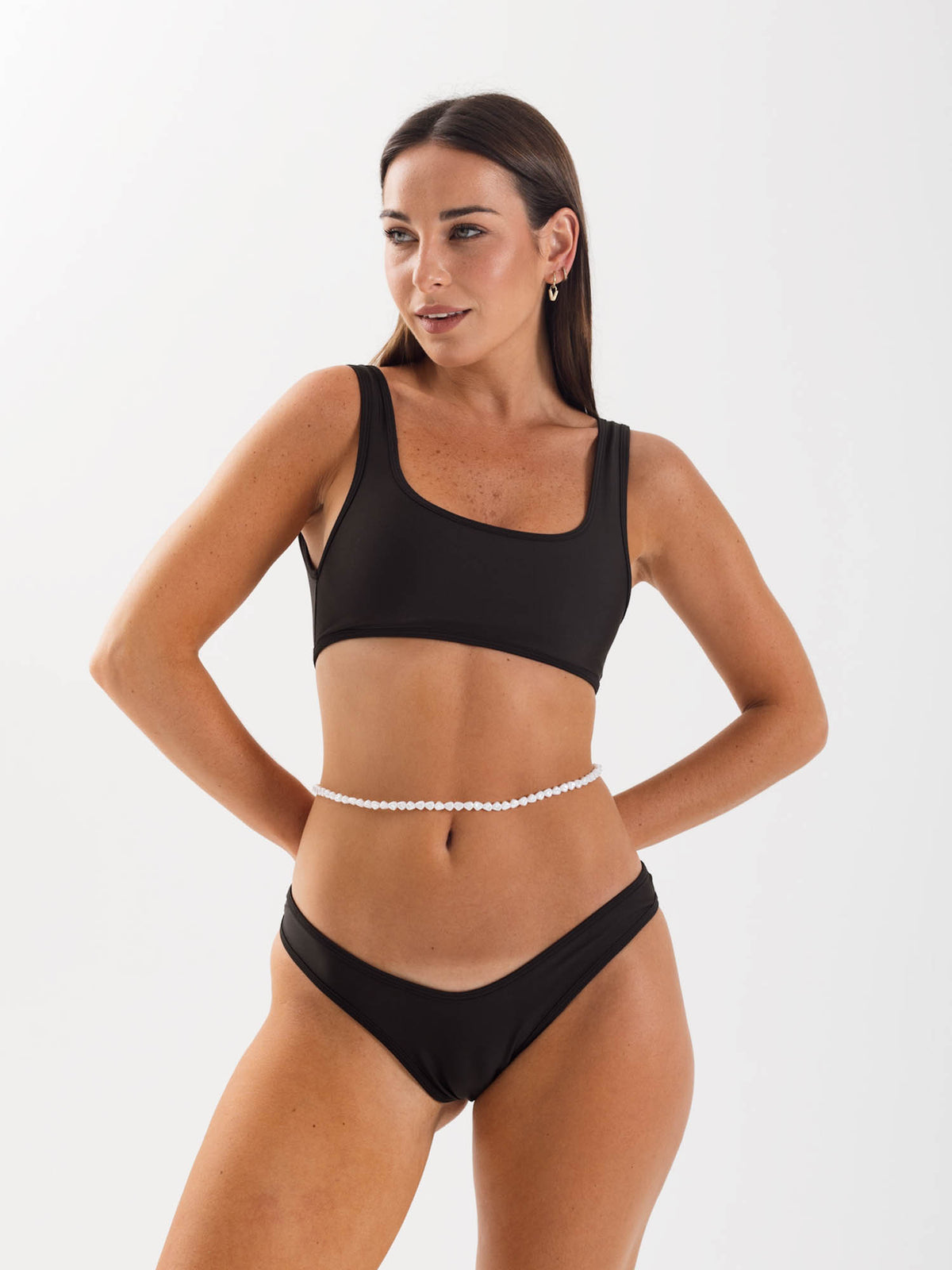 Bottom de Bikini Daikiri Mujer Calzón Bordes Negro Protección UV50+ Secundaria