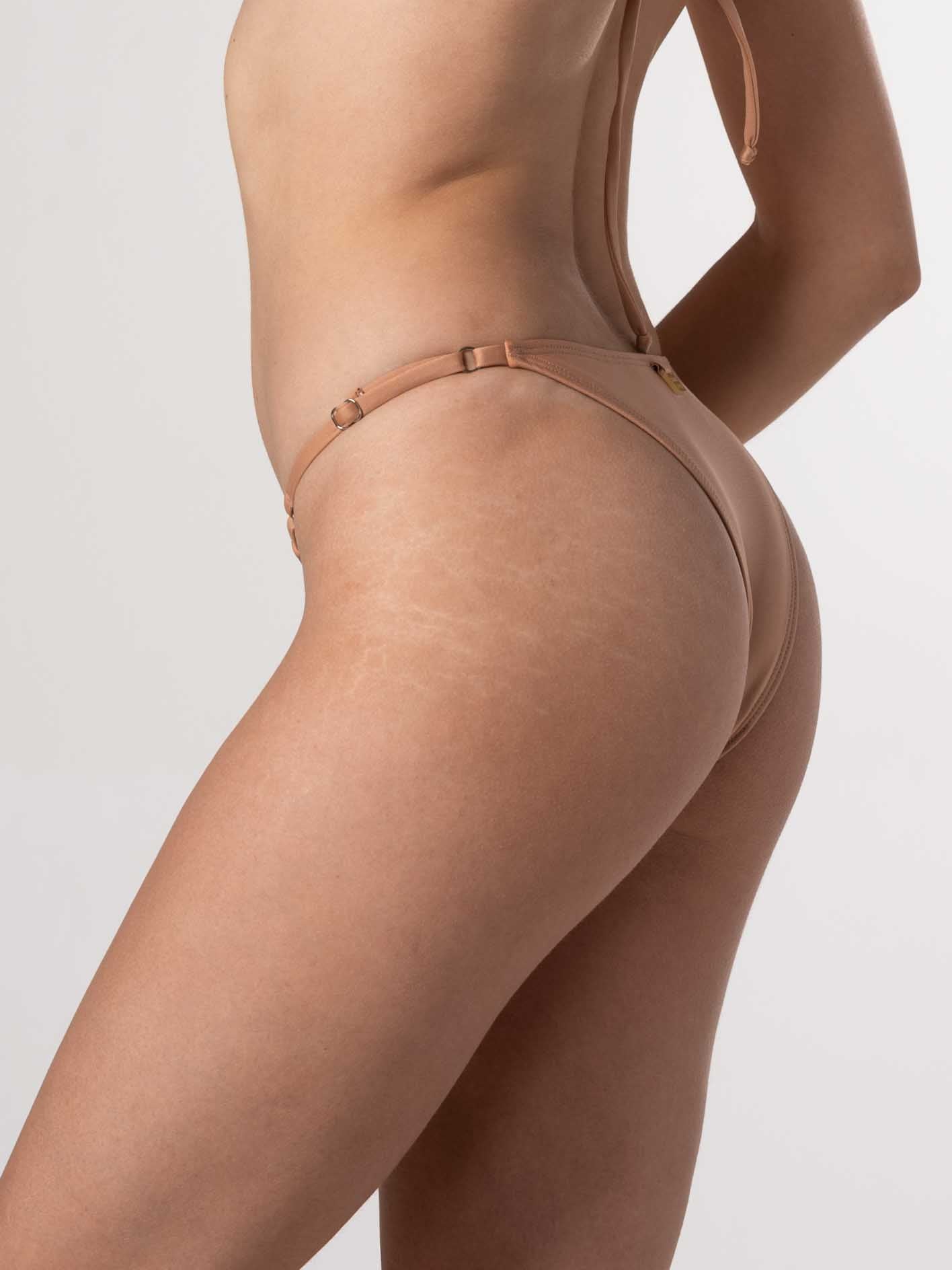 Bottom de Bikini Daikiri Mujer Calzón Regulable Cadera Café Protección UV50+ Principal