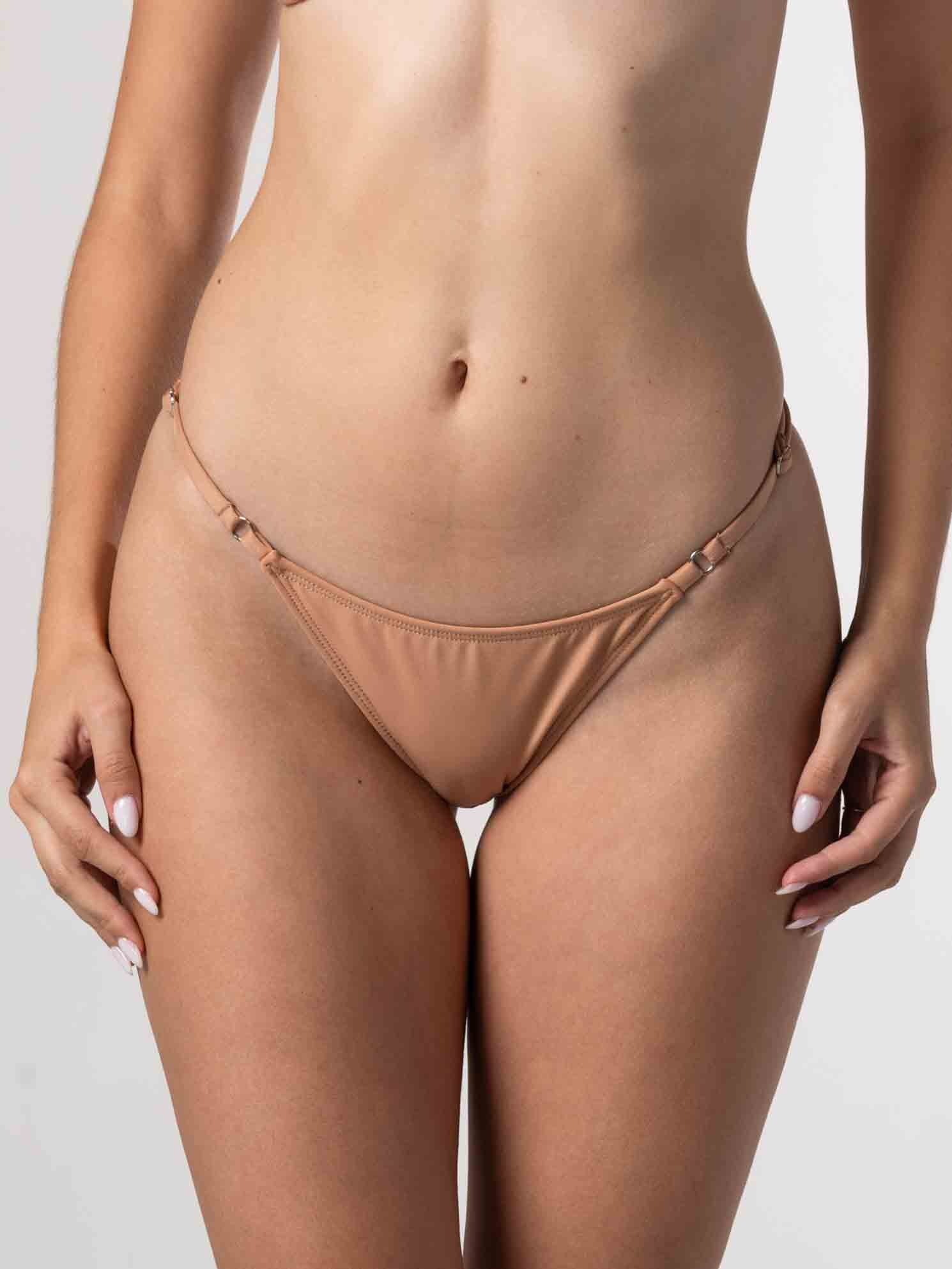 Bottom de Bikini Daikiri Mujer Calzón Regulable Cadera Café Protección UV50+ Secundaria