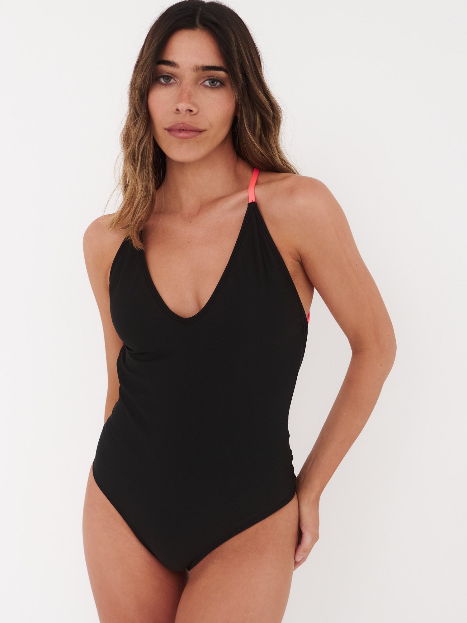 Traje de Baño Daikiri Mujer Espalda Rebajada Negro Protección UV50+ Principal