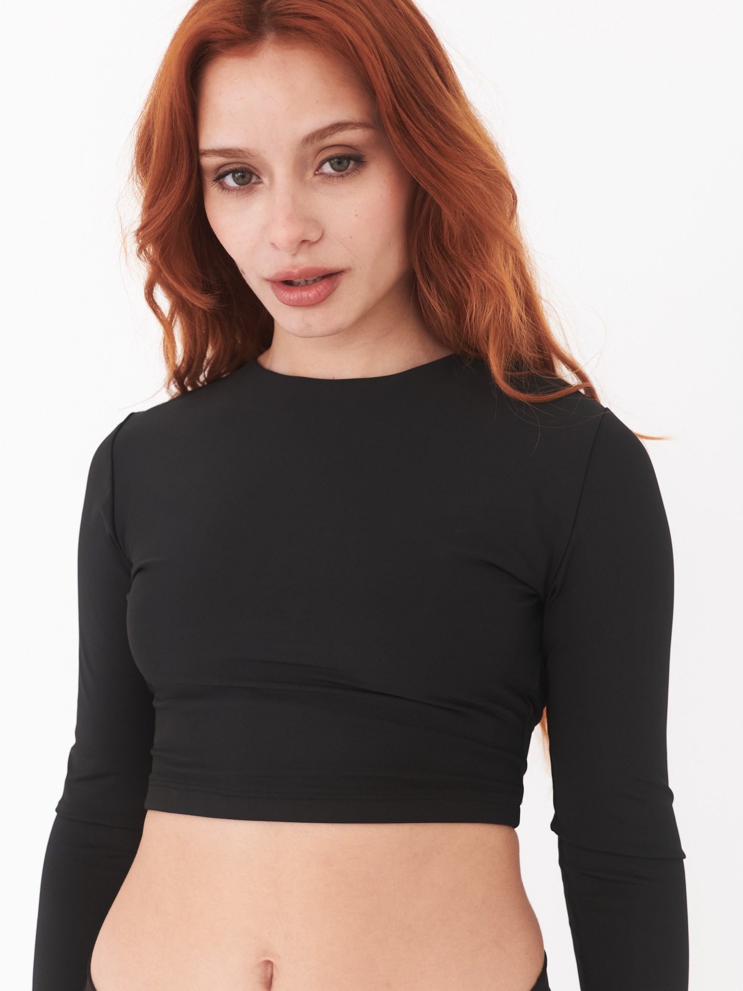 Polera Surf Daikiri Mujer Manga Larga Espalda Abierta Negro Protección UV50+ Principal