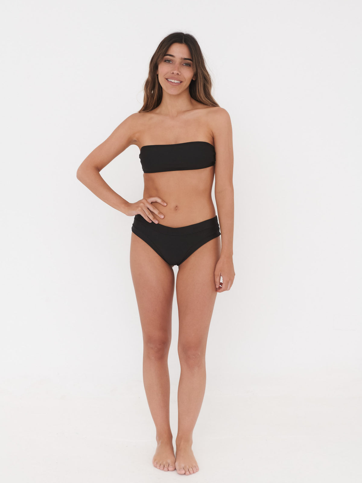 Top de Bikini Daikiri Mujer Strapless Negro Protección UV50+ General