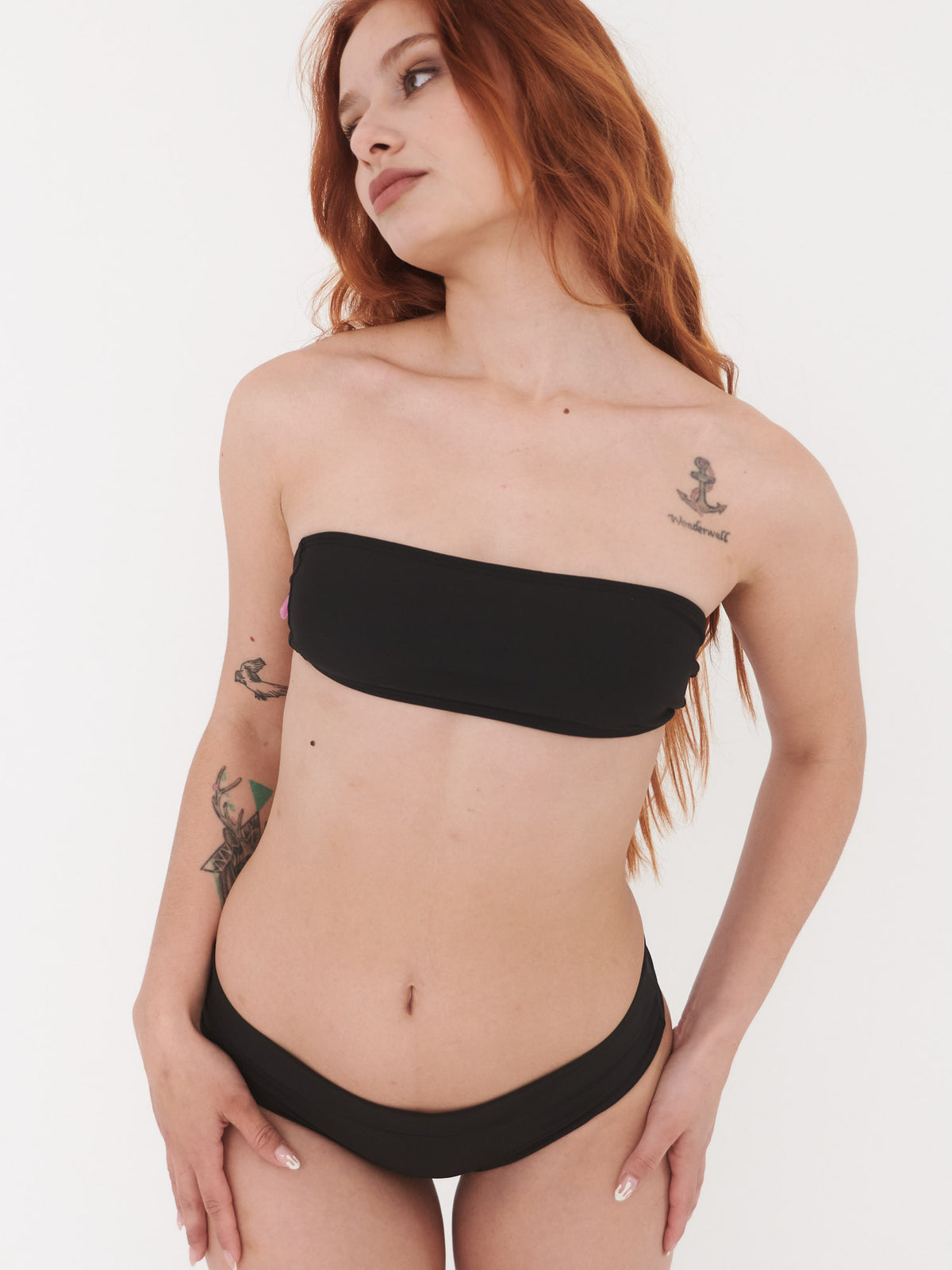 Top de Bikini Daikiri Mujer Strapless Negro Protección UV50+ Principal