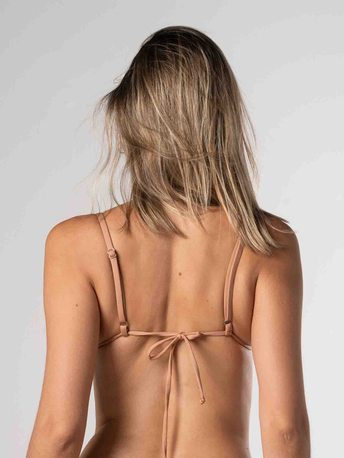 Top de Bikini Daikiri Mujer Triángulo Básico Café Protección UV50+ Principal