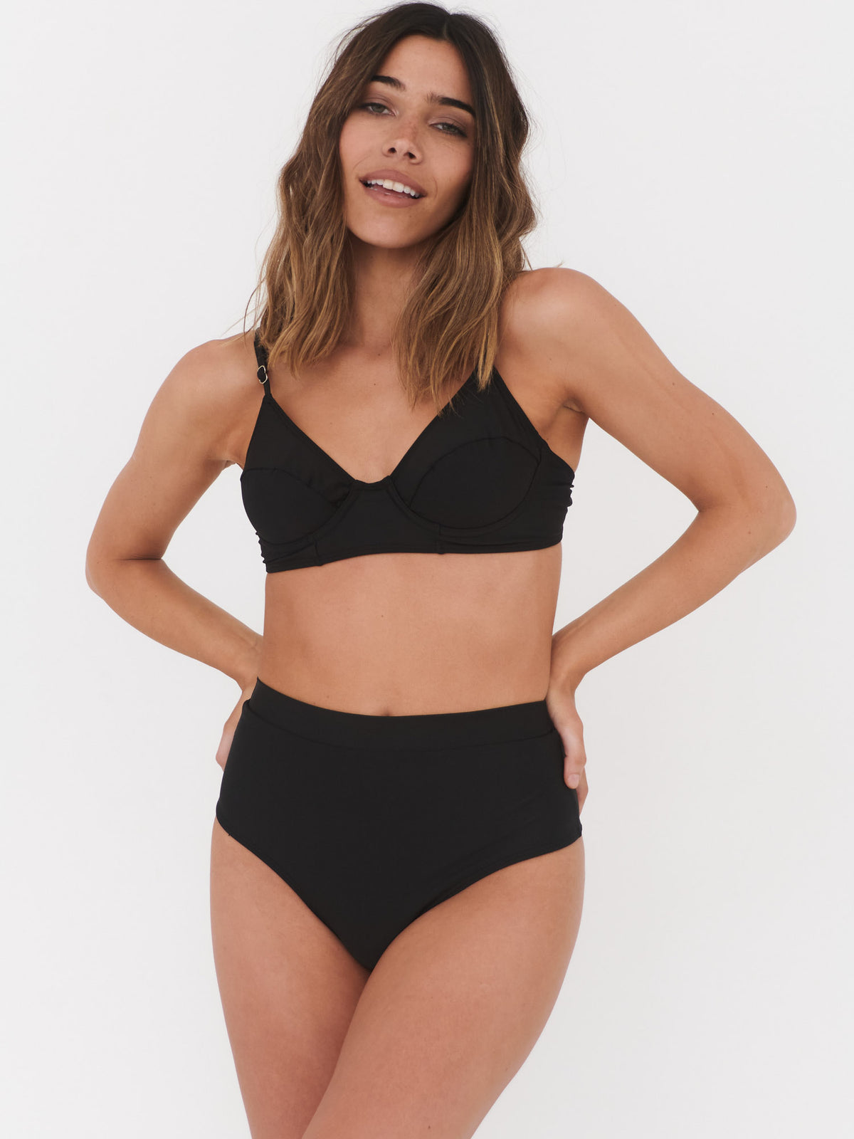 Top de Bikini Daikiri Mujer Horma Negro Protección UV50+ Secundaria