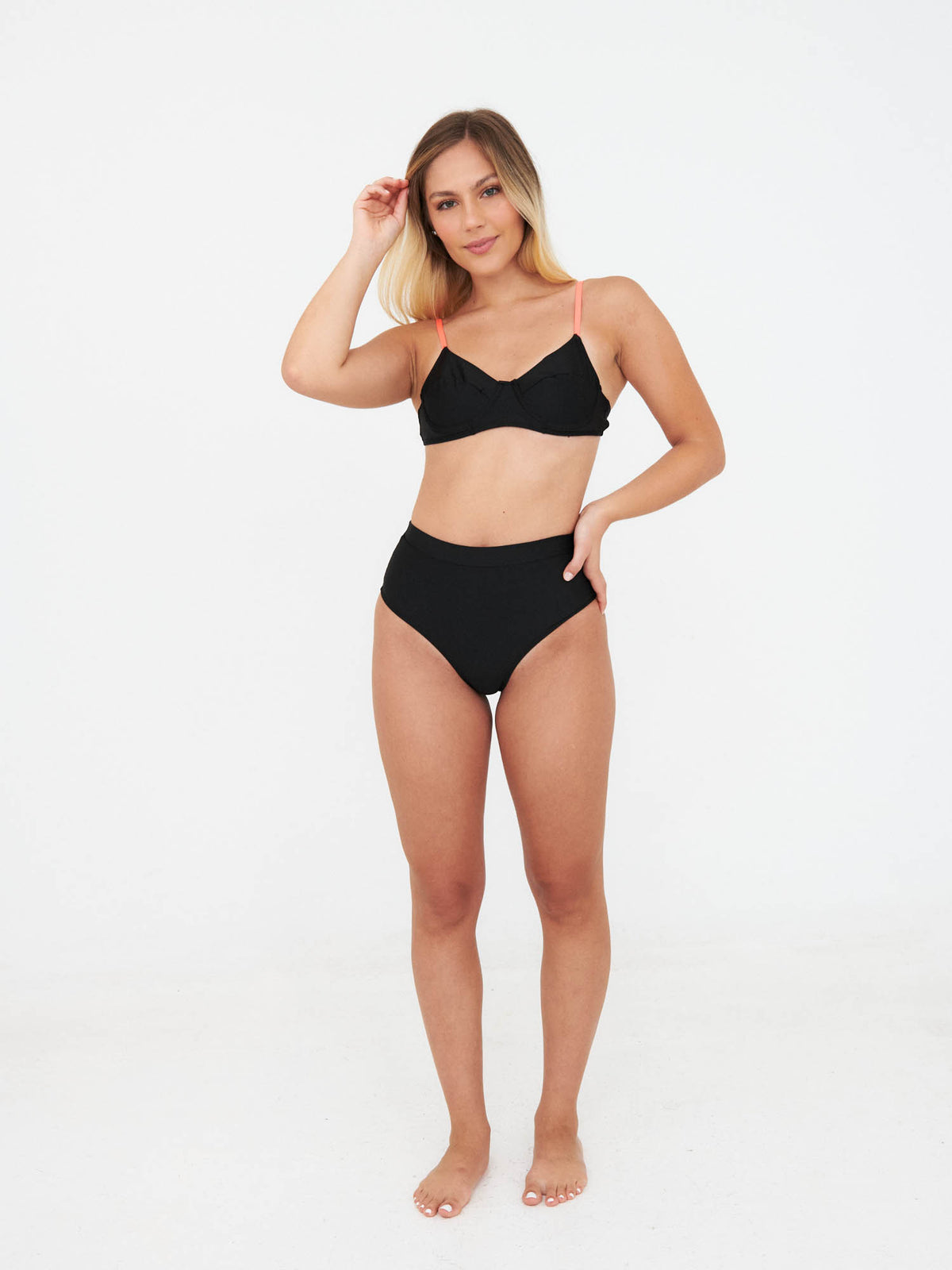 Top de Bikini Daikiri Mujer Horma Negro Protección UV50+ General