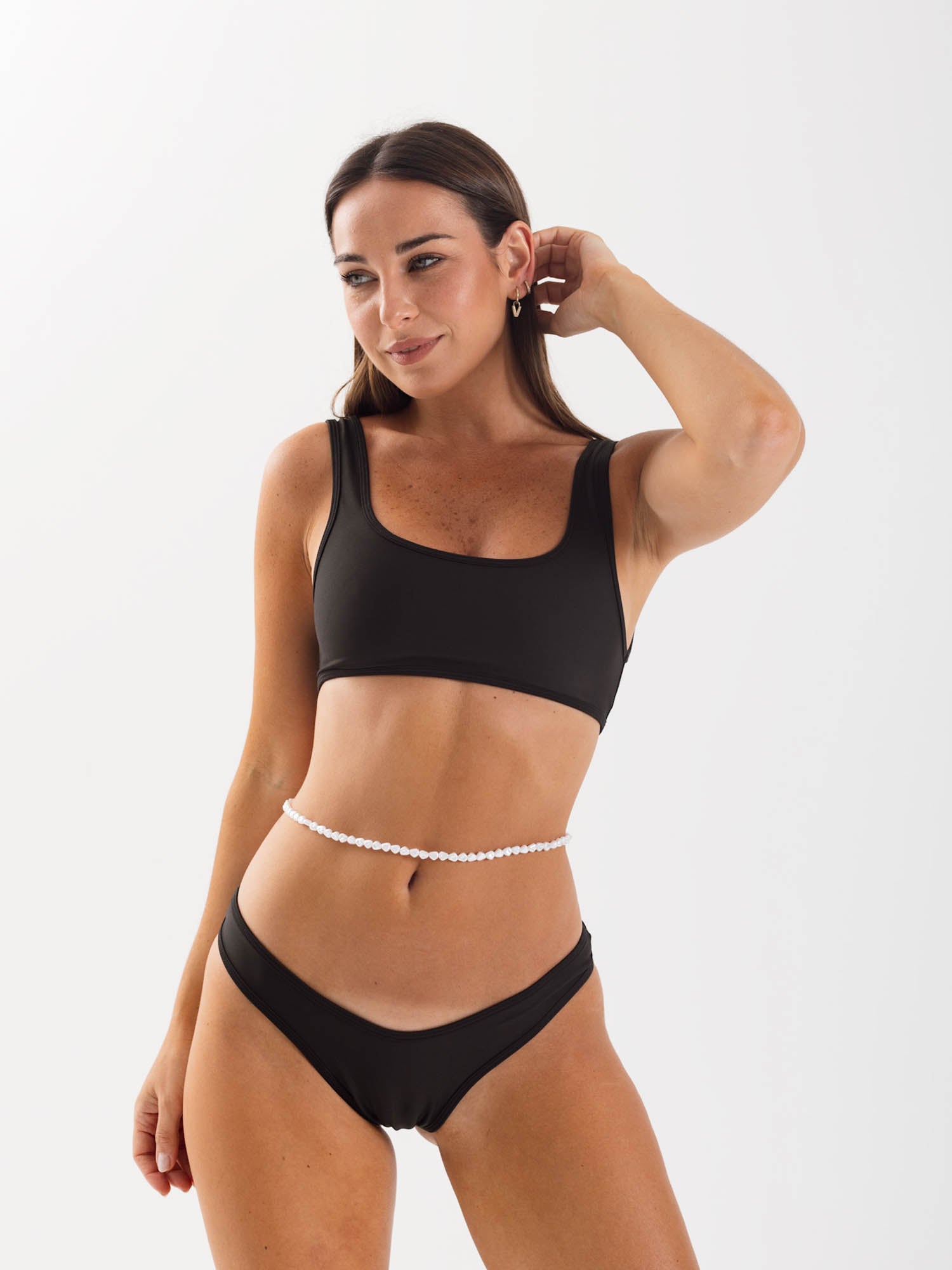 Top de Bikini Daikiri Mujer Deportivo Ajustable Negro Protección UV50+ Cuarta