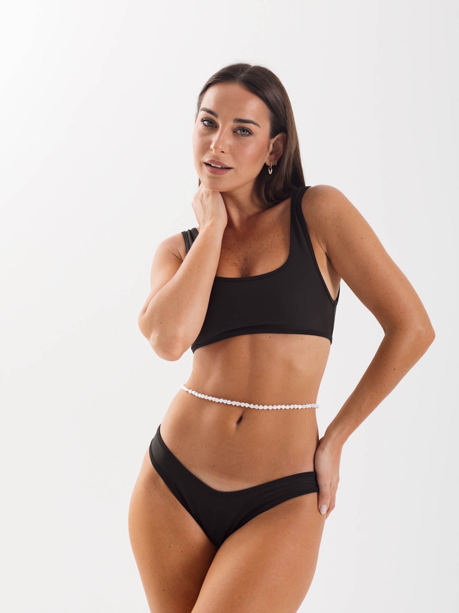 Top de Bikini Daikiri Mujer Deportivo Ajustable Negro Protección UV50+ General-Dos